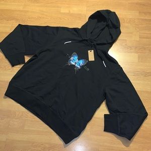 NWT Rag & Bone Men's City Butterfly Logo Hoodie